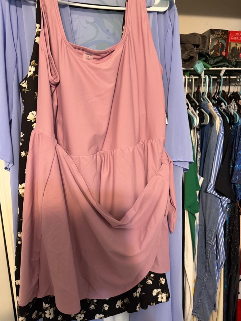 Old Navy Rosey Pink Swim Dress — Plus Size 2x